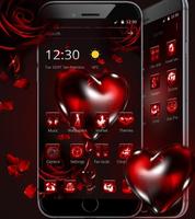 Red Rose Bleeding Heart Theme screenshot 2