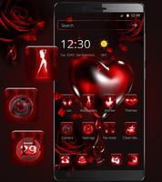 Red Rose Bleeding Heart Theme screenshot 3