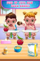 Cute Twins Baby : Newborn Game poster