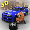 ”Sports Car Mechanic Workshop 3D