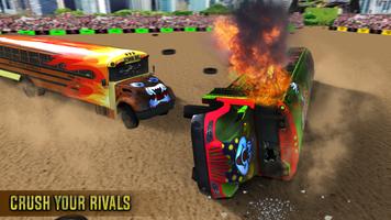 Demolition Derby Bus Racing 3D capture d'écran 2