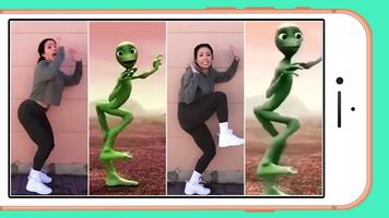 Dame Tu Cosita - Green Alien Dancing Affiche