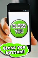 Bless You Button Funny Sound Poster