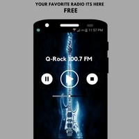 Q-Rock 100.7 FM App Player USA Online Affiche