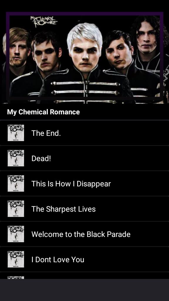 Mcr The Black Parade Full Album Song And Lyric For Android Apk Download - roblox piano sheets welcome to the black parade roblox free