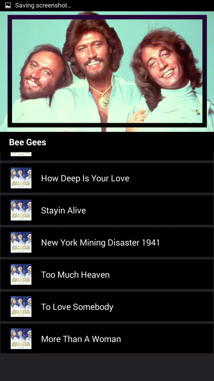 Download do APK de BEE GEES Músicas Letras para Android