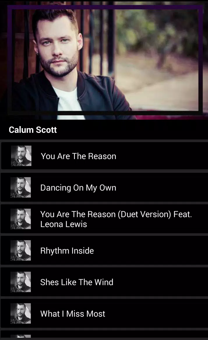 Calum Scott - You Are The Reason (Song and Lyric) APK voor Android Download
