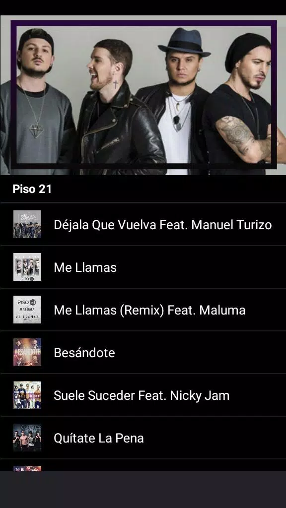 Descarga de APK de Piso 21 - Dejala Que Vuelva (All song) para Android