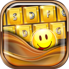 Gold Glitter Emoji Keyboard icône