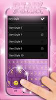 Pink Glitter Keyboard capture d'écran 2
