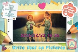 Write Text on Pictures Affiche