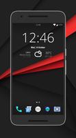 CleanUI Red CM12.1/COS Theme poster