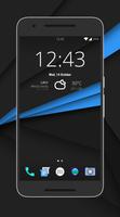 CleanUI Blue CM12.1/COS Theme poster