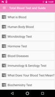 Total Blood Test and  Guide Affiche