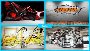 3D Graffiti Design poster