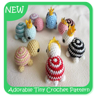Adorable pequeño crochet patrón icono