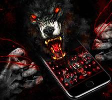 Bloody Wolf Warrior Keyboard Theme اسکرین شاٹ 2