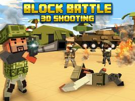Block Battle 3D Shooting Games Affiche