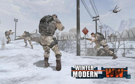 Rules of Modern World War Winter FPS Shooting Game poster