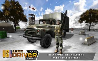 US Army Truck Offroad Driving Affiche