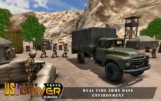 US Army Truck Offroad Driving اسکرین شاٹ 1