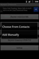 Blacklist - SMS /Call captura de pantalla 1