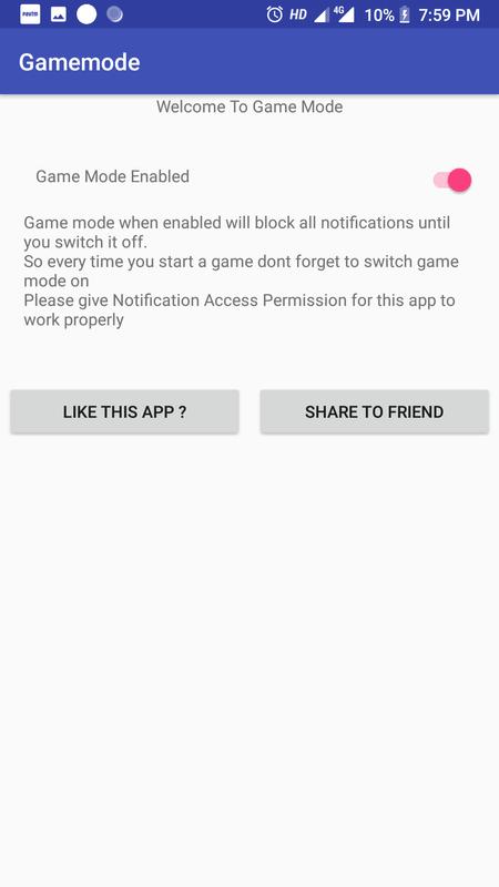 android game mode