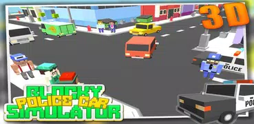 Blocky Police Car Simulator 3D
