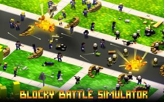 Blocky Battle Simulator Affiche