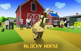 Blocky Horse Simulator Affiche