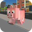 Blocky City Pig Simulator 3D