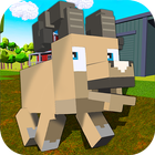 Blocky Farm Sheep Simulator أيقونة