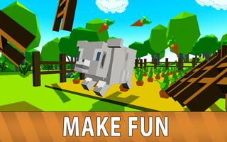 Blocky Farm Sheep Simulator تصوير الشاشة 1