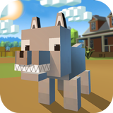 Blocky Wolf Simulator أيقونة