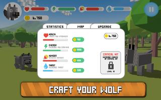 Blocky Wolf Simulator capture d'écran 3