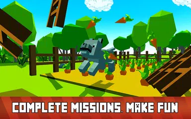Blocky Dog: Farm Survival APK download