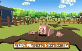 Blocky Pig Simulator 3D capture d'écran 2