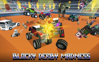Blocky Derby: Monsters Arena الملصق