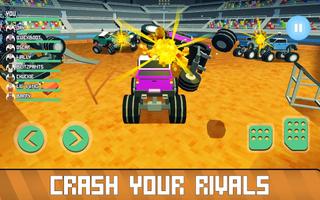 Blocky Derby: Monsters Arena تصوير الشاشة 1