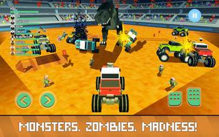 Blocky Derby: Monsters Arena تصوير الشاشة 2