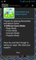 Remember and Match Game Affiche