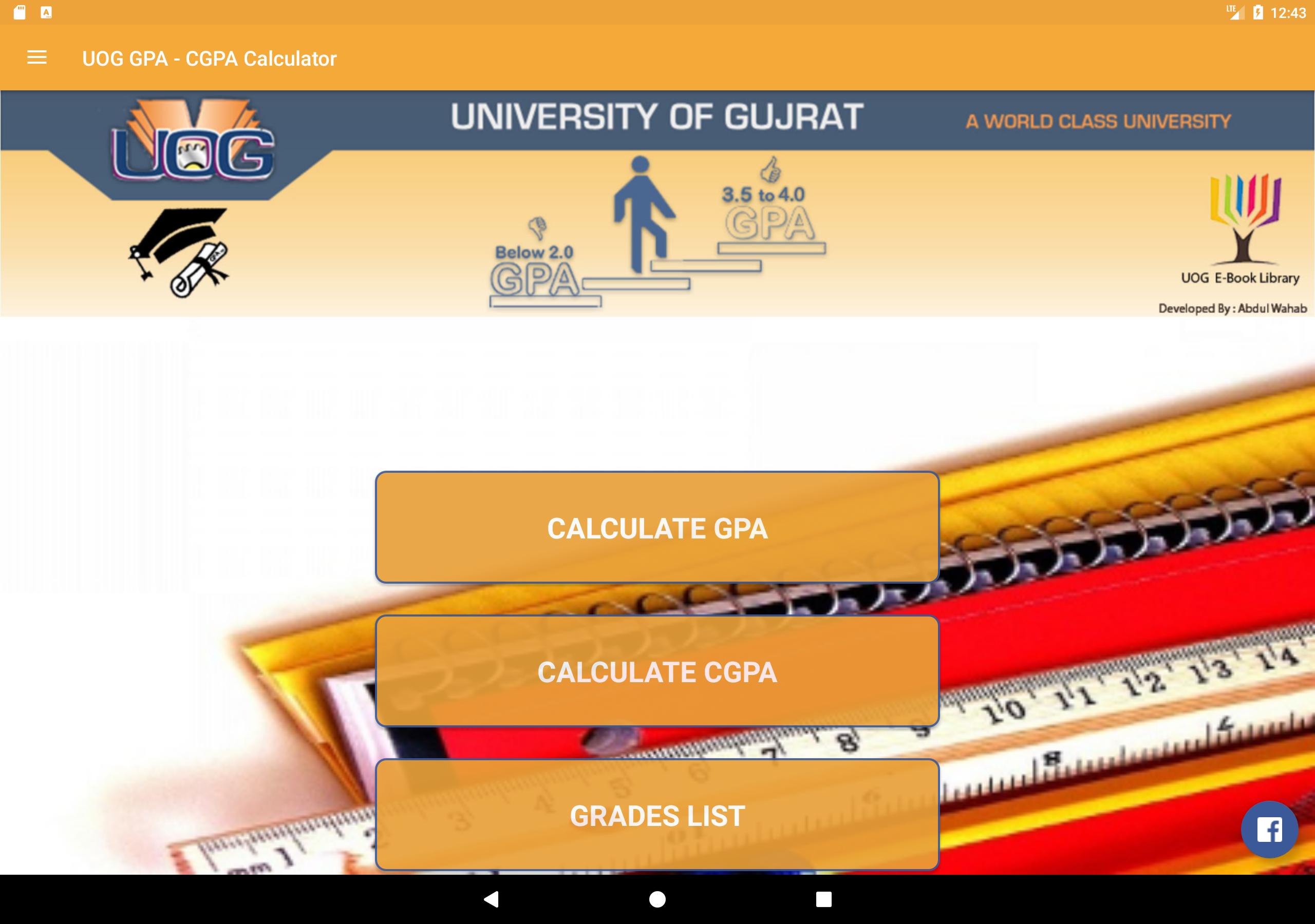 UOG GPA - CGPA Calculator for Android - APK Download