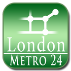 London tube (Metro 24) biểu tượng