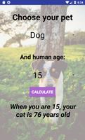 Cat And Dog Age Calculator captura de pantalla 1