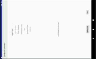 Credit Card Number Generator capture d'écran 2