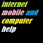 Internet mobile and computer help icon