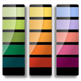 Pantone colors simple catalog ícone