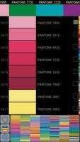 Pantone colors simple catalog poster