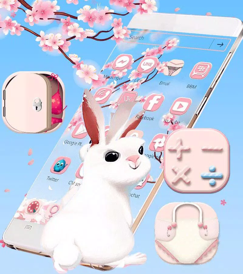 Sakura Rabbit Theme APK