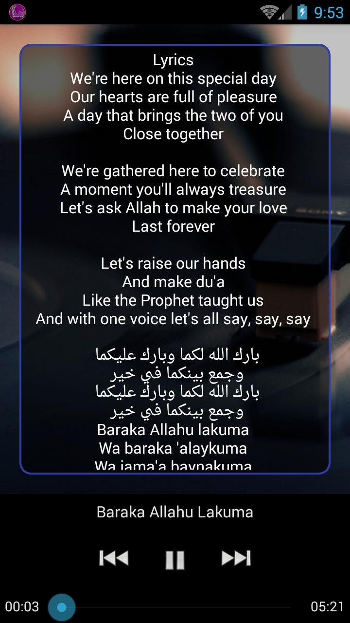 Download Lirik Lagu Barakallah - Arsia Lirik